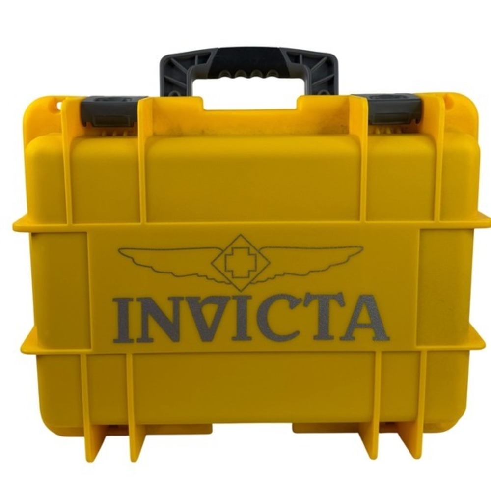Invicta 8-Slot‎ Impact Yellow Dive Collector Waterproof Watch Case